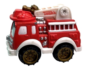Tonka Lil Chuck Fire Truck Engine 2.5" Diecast Gold Wheels Hose 2002 - Picture 1 of 6