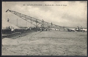 AK Hyères, Salinen, Salzernte, Hebeleiter, Salzbergwerk - Bild 1 von 2