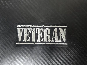 Veteran Iron-on Patch (White) FREE SHIPPING!!!!! - Picture 1 of 1