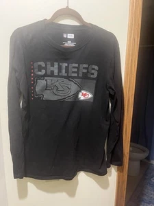 NFL Apparel Kansas City Chiefs schwarzes Langarm-T-Shirt, Herren Medium - Bild 1 von 4
