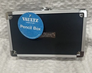 VAULTZ Black Locking Pencil Box with KEYS New! - Picture 1 of 7