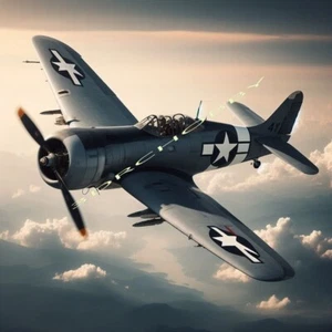 R/C Airplane Plans & Templates PRINTED: Grumman F4F-3 Wildcat 45" Wingspan - Picture 1 of 1