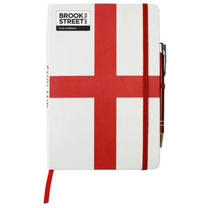 England Flag Notebook - Hardback A5 - Cross of St George - English Flag Journal - Picture 1 of 1