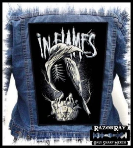 IN FLAMES - Sounds of a Playground Fading --- Huge Jacket Back Patch Backpatch  - Foto 1 di 2