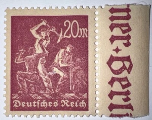 Travelstamps:1922 Germany Deutsch Reich Stamps MNH 20 Mark MNH Mi 241 - Picture 1 of 6