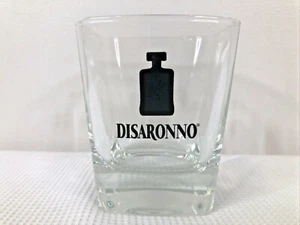 Disaronno Clear Square 8 Oz Rocks Glass Low Ball Cocktail Tumbler Barware GUC - Picture 1 of 9