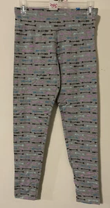 Justice Girls Size 16 Gray Stretchy Leggings NWT! A3872 - Picture 1 of 3