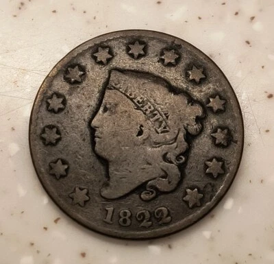 1822 LARGE CENT American Penny United States Coin Lot - Image 1 of 4