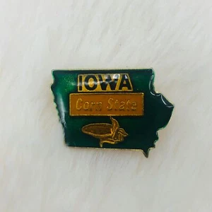 Prendedor de solapa epoxi esmalte recuerdo estado maíz Iowa de colección - Imagen 1 de 2