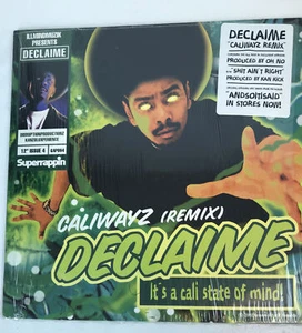 DECLAIME CALIWAYZ REMIX / SHIT AIN'T RIGHT 12" LP 2002 RARE Hip Hop Germany - Imagen 1 de 4