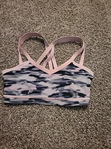 Lululemon Sz 4 Sports Bra Pink Swirl - Picture 1 of 4