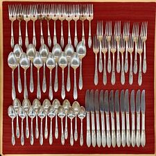 Service for 12 ONEIDA Rogers PRESENTATION Silverplate 63 pc Vintage Set Lot XTRA
