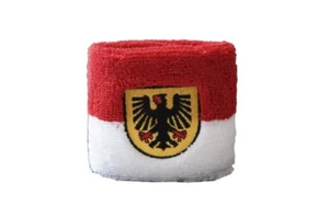 Schweißband Fahne Flagge Deutschland Stadt Dortmund 2er Set - 7x8cm Armband für  - Picture 1 of 1