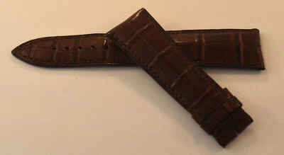 BLANCPAIN - PULSEIRA DE RELÓGIO GENUÍNA MARROM 22MM NOVA SEM ETIQUETAS - Imagem 1 de 2