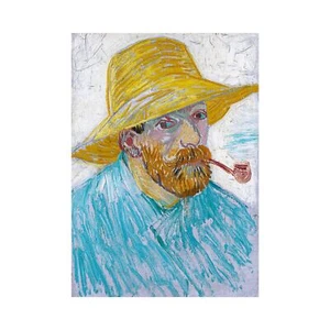 Van Gogh, Self Portrait with Pipe & Straw Hat, Pearl Photo Paper, A1 Size - Picture 1 of 10