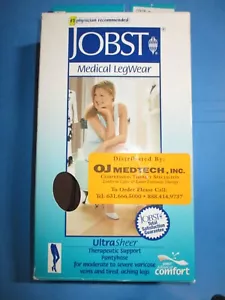 Jobst Medical Leg Wear Ultra Sheer Therapeutic Support Espresso Pantyhose Sz M - Picture 1 of 9