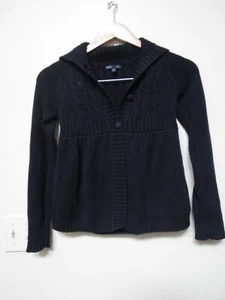Gap Kids Girls Long Sleeve Jacket Button Down Outwear Blazer Black Size Medium - Picture 1 of 2