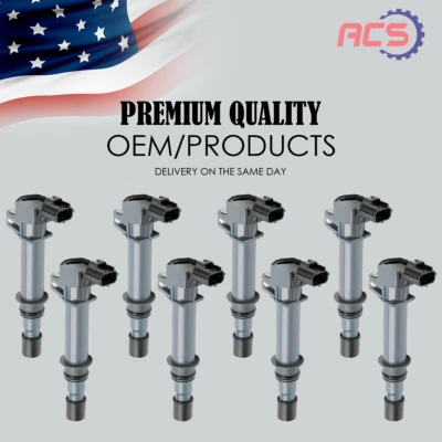 Set of 8 Ignition Coils OEM For Jeep Grand Cherokee Dodge Ram 1500 Durango UF270 - Image 1 of 4