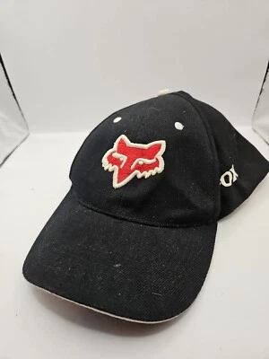 Boné de beisebol bordado vintage Fox Racing ajustável 80% lã - Imagem 1 de 4