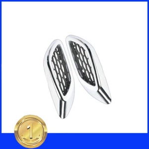 Front RH&LH Side Lateral Chrome Fender Air Vent Trim Bright For Maserati Levante - Foto 1 di 8