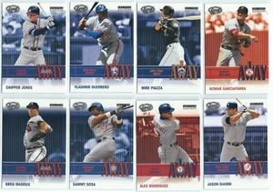 2004 Leaf Baseball 2nd Edition 8 Card lot of Away Cards incl: Sosa & A Rod - Picture 1 of 2
