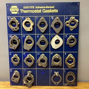 NAPA Stat-Tite Adhesive-Backed Thermostat Gaskets Display Board With Inventory - Picture 1 of 1
