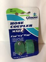 leakproof 6 pc Gilmore #142505 Male Hose Coupler 7/16",1/2",9/16" Unbreakable