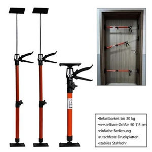 Türspanner Zargenspanner Türfutterstrebe Teleskop Stütze Spanner 50-115cm 6x rot - Bild 1 von 8