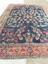 ANTIQUE MAHAL ORIENTAL RUG HAND KNOTTED CIRCA 1920