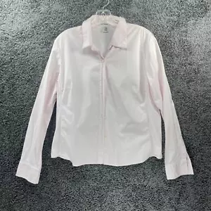 Lady Hathaway Womens Shirt Size L Long Sleeve Button Front Collared Light Pink - Picture 1 of 11