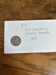 USA Standing Liberty Quarter Circulated 1917 - Bild 1 von 4