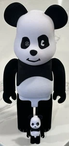 Bearbrick X Clot Medicom Toy 400% & 100% Be@rbrick Panda Flocky - Picture 1 of 18