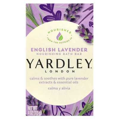 YARDLEY LONDON Nourishing Bath Bar, English Lavender, 4 oz (113 g)