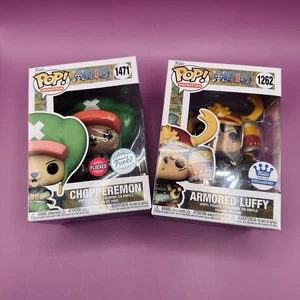 Lotto di 2 Funko Pop! Vinile pezzo unico corazzato Rufy #1262 Chopperemon #1471 - Foto 1 di 9