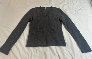 J. CREW Damen Pullover mit V-Ausschnitt mittelgrau Wolle - Bild 1 von 14