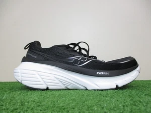 Saucony Guide 18 Shoes Womens 7 Black White Road Track Running Trainer Cushion - Picture 1 of 14