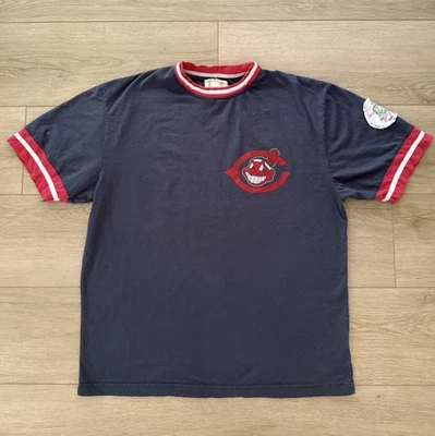 Cleveland Indians Red Jacket Brand Tee Shirt Short Sleeve, Patch, Men’s XL - Image 1 of 4