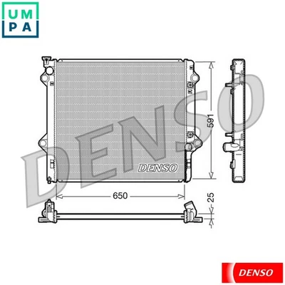 RADIATOR ENGINE COOLING DRM50046 FOR TOYOTA LAND/CRUISER/PRADO 1KZ-TE 3.0L 4cyl - Image 1 of 4