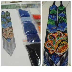 Kit for making a necklace gerdan. Beading Loom Pattern. #L1c - Picture 1 of 4