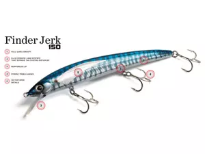 Cebo marino Molix Finder Jerk 150 SS DLS 15 cm 22 g hundimiento lento COLORES - Imagen 1 de 8