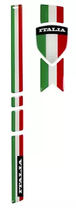Juego de pegatinas decorativas 3D Italia placa frontal compatible con Vespa GTS 125 + Super 125 - Imagen 1 de 8