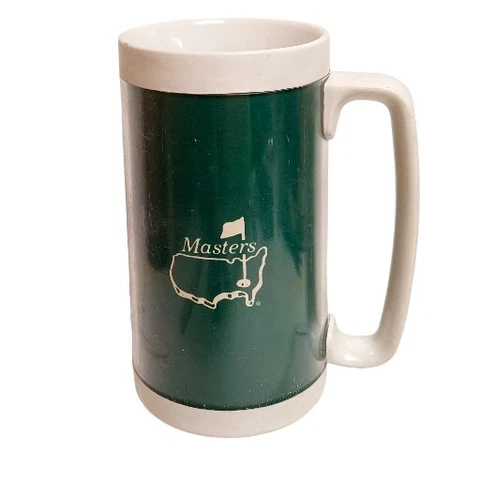 Masters Golf Tournament ThermoServ Tall Plastic Mug VTG USA READ!! Cover