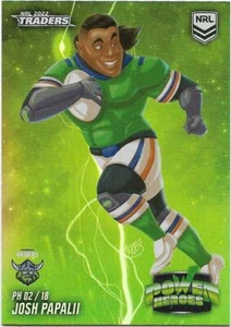 2022 Nrl Traders Power Heroes (PH 02 / 18) Josh PAPALII Raiders - Imagen 1 de 1