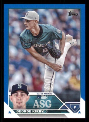 2023 Topps Update '23 All-Star Game Blue #ASG36 George Kirby *#/600 - Image 1 of 2