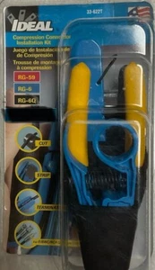 IDEAL 3 Typ Cinch & Koaxialkabel Aderenden Kompression Stecker Installation Kit Neu - Bild 1 von 9