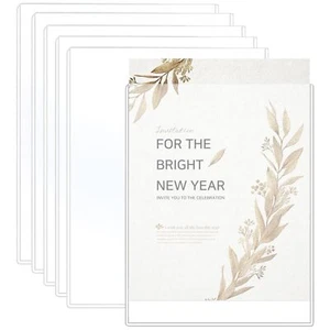 8 1/2" x 11" Rigid Print Protectors Clear Rigid Top Loaders Clear Sheet Prote... - Picture 1 of 7