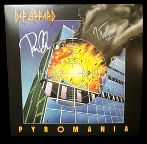 Joe Elliott & Phil Collen Signed Def Leppard Pyromania Album (JSA) - Picture 1 of 3