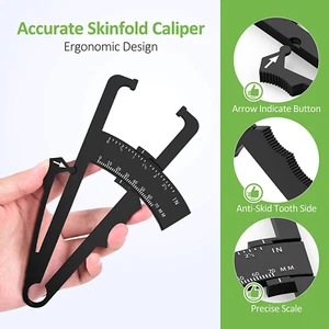 Body Fat Caliper, Fat Measure Clipper Combo with Body Fat Percentage Measure Cha - Picture 1 of 13