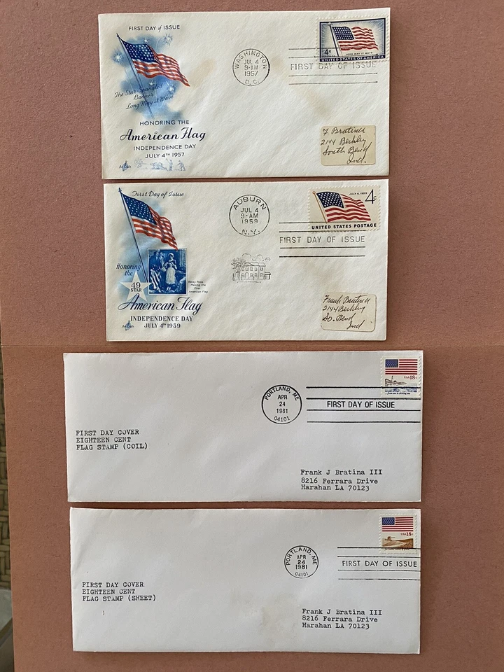 1957, 1959, 1981 FDC Honoring the American Flag  - Image 1 of 1