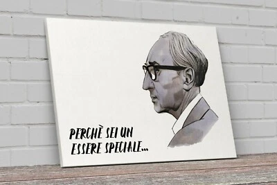 CASAPIXEL Quadro Stampa su tela fine art Franco Battiato cantautore arredamento casa